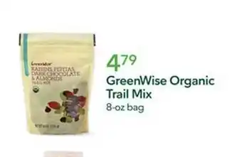 Publix Greenwinse organic trail mix offer