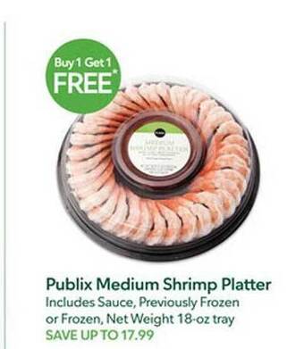 Publix Publix medium shrimp platter offer