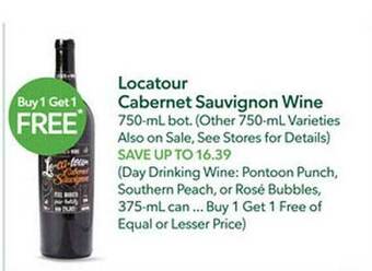 Publix Locatour cabernet sauvignon wine offer