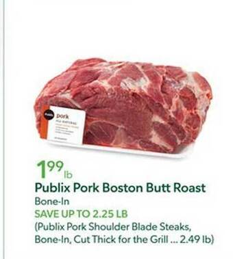 Publix Publix pork boston butt roast offer