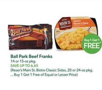 Publix Ball park beef franks offer
