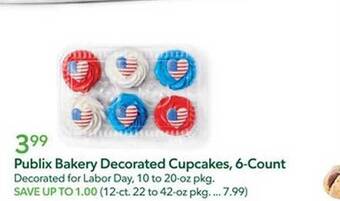 Publix Publix bakery decorated cupcakes, 6-count offer