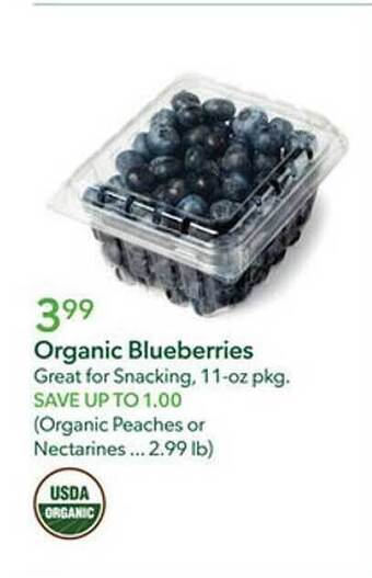 Publix Organic blueberries offer
