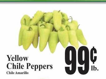 Baja Ranch Yellow chile peppers offer