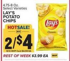 Food Lion Lay's potato chips offer