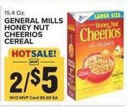 Food Lion General mills honey nut cheerios cereal offer