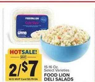 Food Lion Food lion deli salads offer