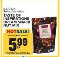 Food Lion Taste of inspirations dream snack nut mix offer