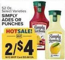 Food Lion Simply ades or punches offer