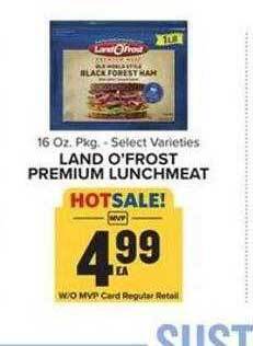 Food Lion Land o'frost premium lunchmeat offer