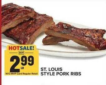 Food Lion St. louis style pork ribs offer