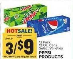 Food Lion Pepsi products offer