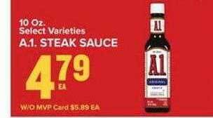 Food Lion A.1. steak sauce offer