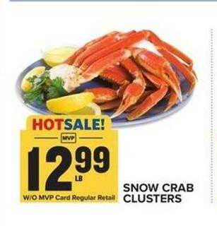 Food Lion Snow crab clusters offer