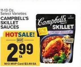 Food Lion Campbell's skillet sauces offer