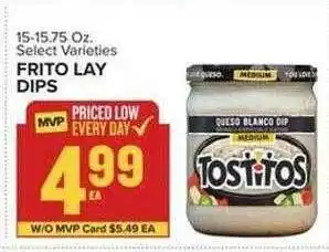 Food Lion Tostitos frito lay dips offer