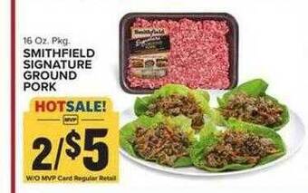 Food Lion Smithfield signature ground pork offer