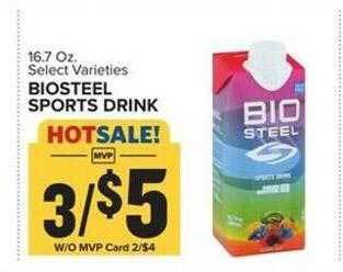 Food Lion Biosteel sports drink offer