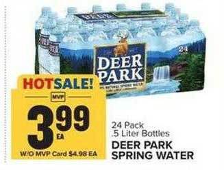 Food Lion Deer park spring water offer
