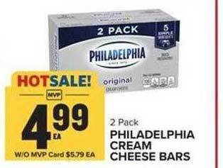 Food Lion Philadelphia cream cheese bars offer