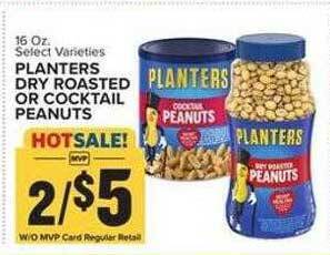Food Lion Planters dry roasted or cocktail peanuts offer