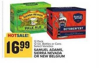 Food Lion Samuel adams, sierra nevada or new belgium offer