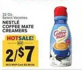 Food Lion Nestle coffee mate creamers offer