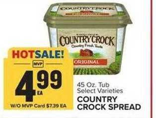 Food Lion Country crock spread offer