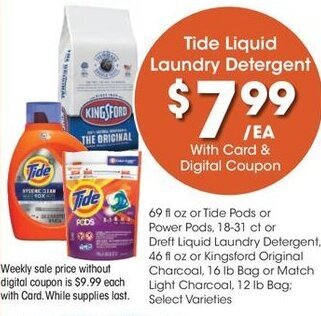 Fred Meyer Tide Liquid Laundry Detergent offer