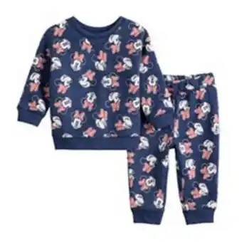 Kohl's Baby girl disney minnie mouse fleece allover print sweatshirt & jogger pants set by jumping beans® offer