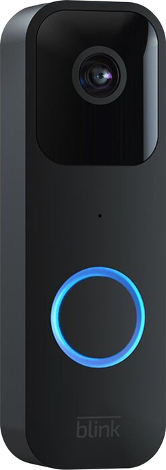 Best Buy Blink - video doorbell - wired or wire free, two way audio, hd video and alexa enabled - black offer