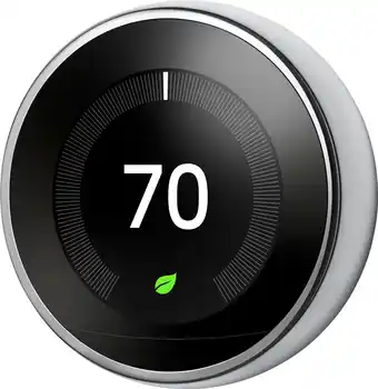 Best Buy Google - nest learning smart wifi thermostat - polished steel offer