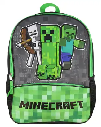 Minecraft shimmer pixel characters 16" backpack