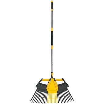Walmart Expert gardener 3-in-1 leaf rake, functions as 30in leaf rake, 7in shrub rake or leaf scoops offer