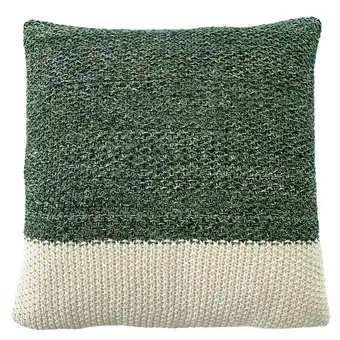 Walmart My texas house cassia sweater knit square decorative pillow cover, 18" x 18", green offer