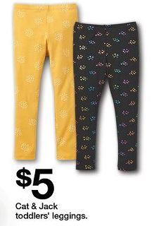 Target Cat & jack toddlers' leggings offer
