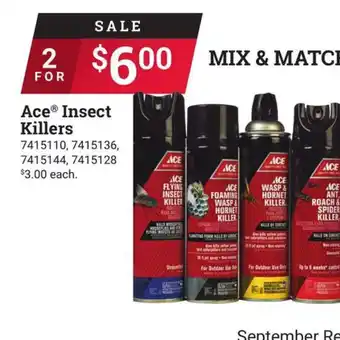 Ace Hardware Ace insect killers x2 offer