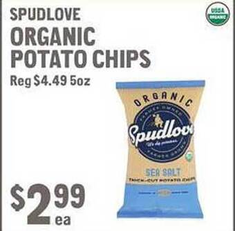 New Seasons Market Spudlove organic potato chips offer