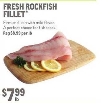 New Seasons Market Fresh rockfish fillet offer