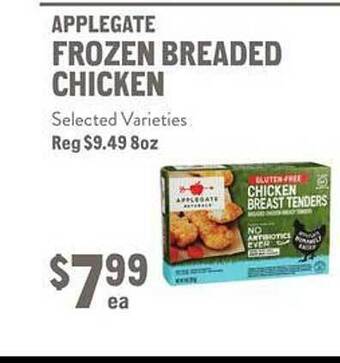 New Seasons Market Applegate frozen breaded chicken offer