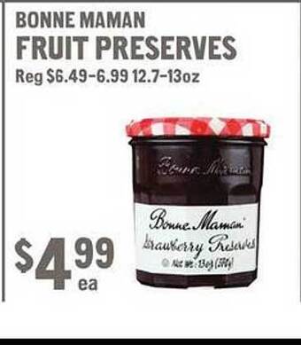 New Seasons Market Bonne maman fruit preserves offer