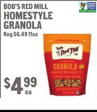 New Seasons Market Bob's red mill homestyle granola offer