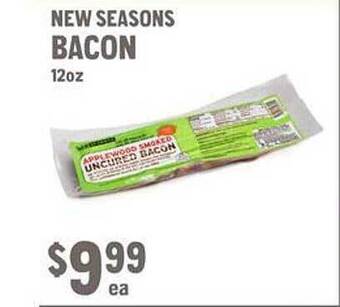 New Seasons Market New seasons bacon offer