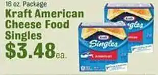 Robert Fresh Market Kraft american cheese food singles offer