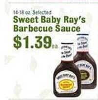 Robert Fresh Market Sweet baby ray's barbecue sauce offer
