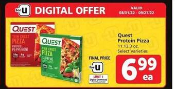 Vons Quest protein pizza offer