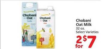 Vons Chobani oat milk offer