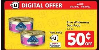 Vons Blue wilderness dog food offer