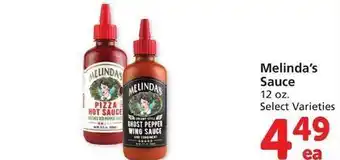 Vons Melinda's sauce offer