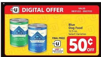 Vons Blue dog food offer